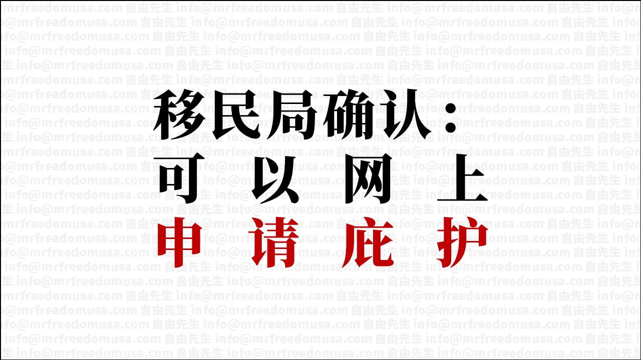 【网上申请庇护】移民局回复：可以网上申请政治庇护了！（2022年2月9日）
