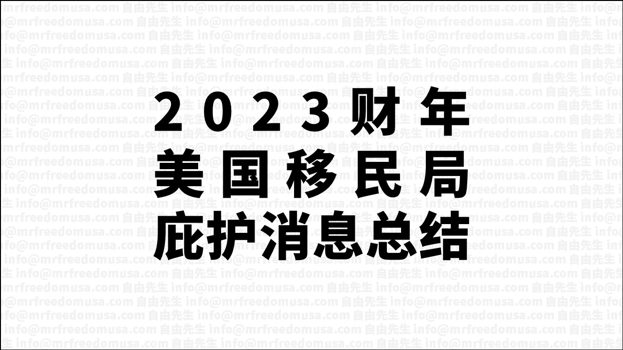 2023年美国移民局庇护消息总结
