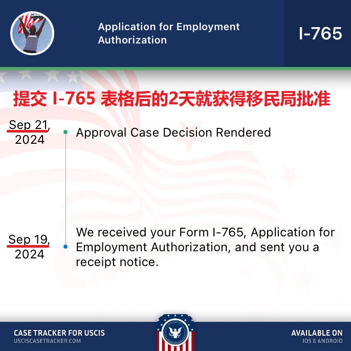 【太快了!】庇护C8工卡,提交申请后2天就获批 1 自由先生 Mr. Freedom 【太快了!】庇护C8工卡,提交申请后2天就获批